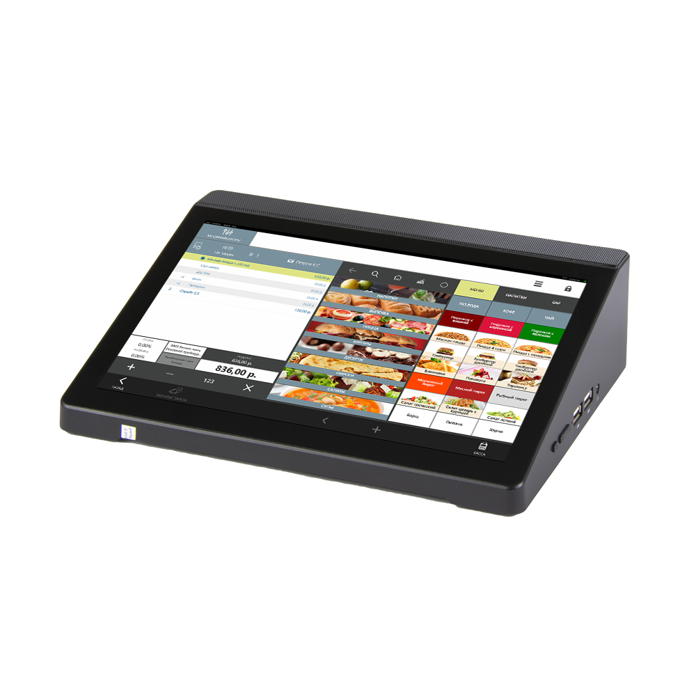 Компактный сенсорный POS-терминал POScenter Prime (10.1" емкостной, Intel Apollo Lake J3355, 2.0 GHz; RAM4Gb; eMMC64Gb; аккумулятор Li-Ion 2 400mAh, Wi-Fi; BT; 2*USB 2.0; 2*USB 3.0; 1*RS232; 1*HDMI;1* LAN, блок питания 12V2A) WIN 10PRO