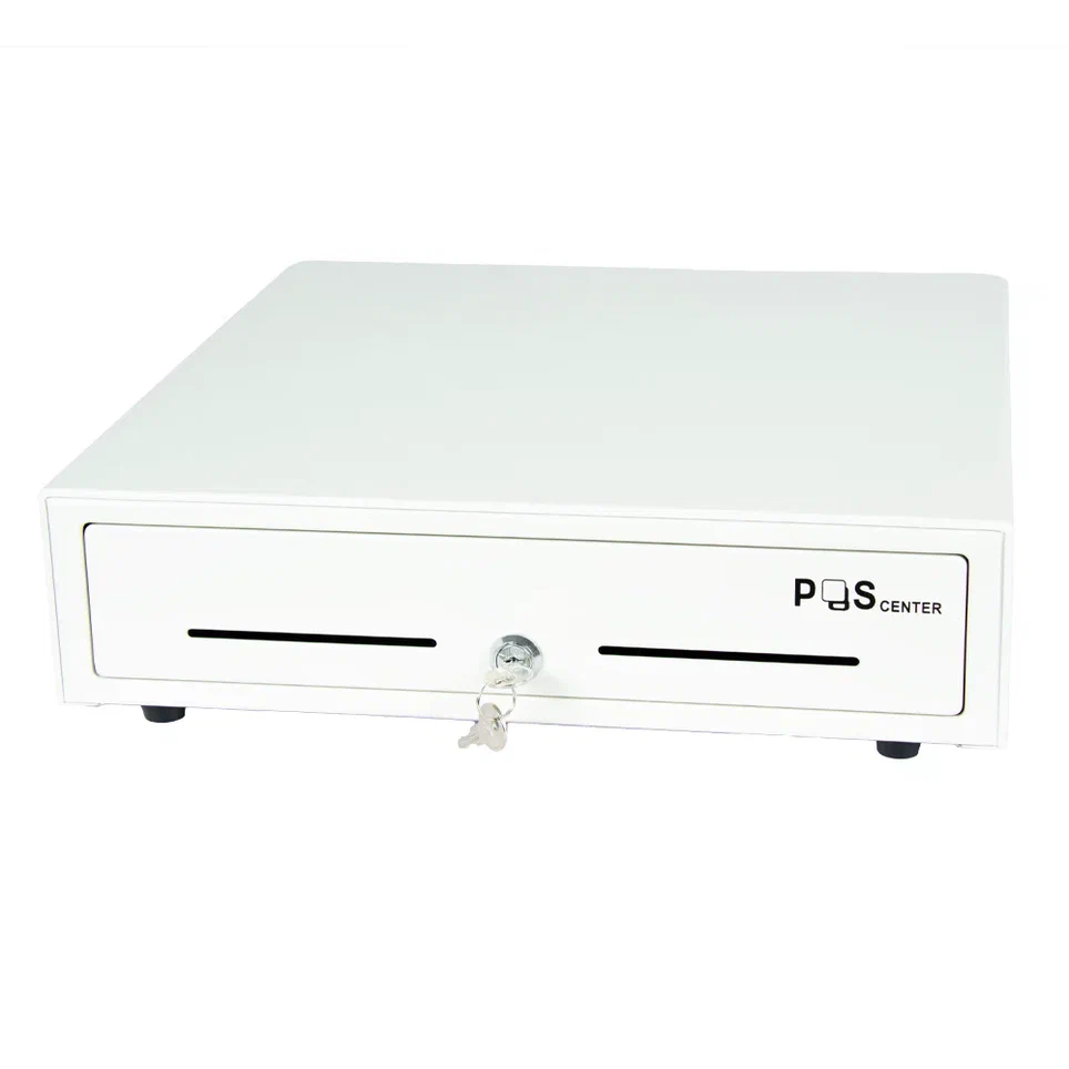 Денежный ящик POScenter 16K5 410x420x100 распайка для "Epson/АТОЛ, без датчика открытой крышки", белый