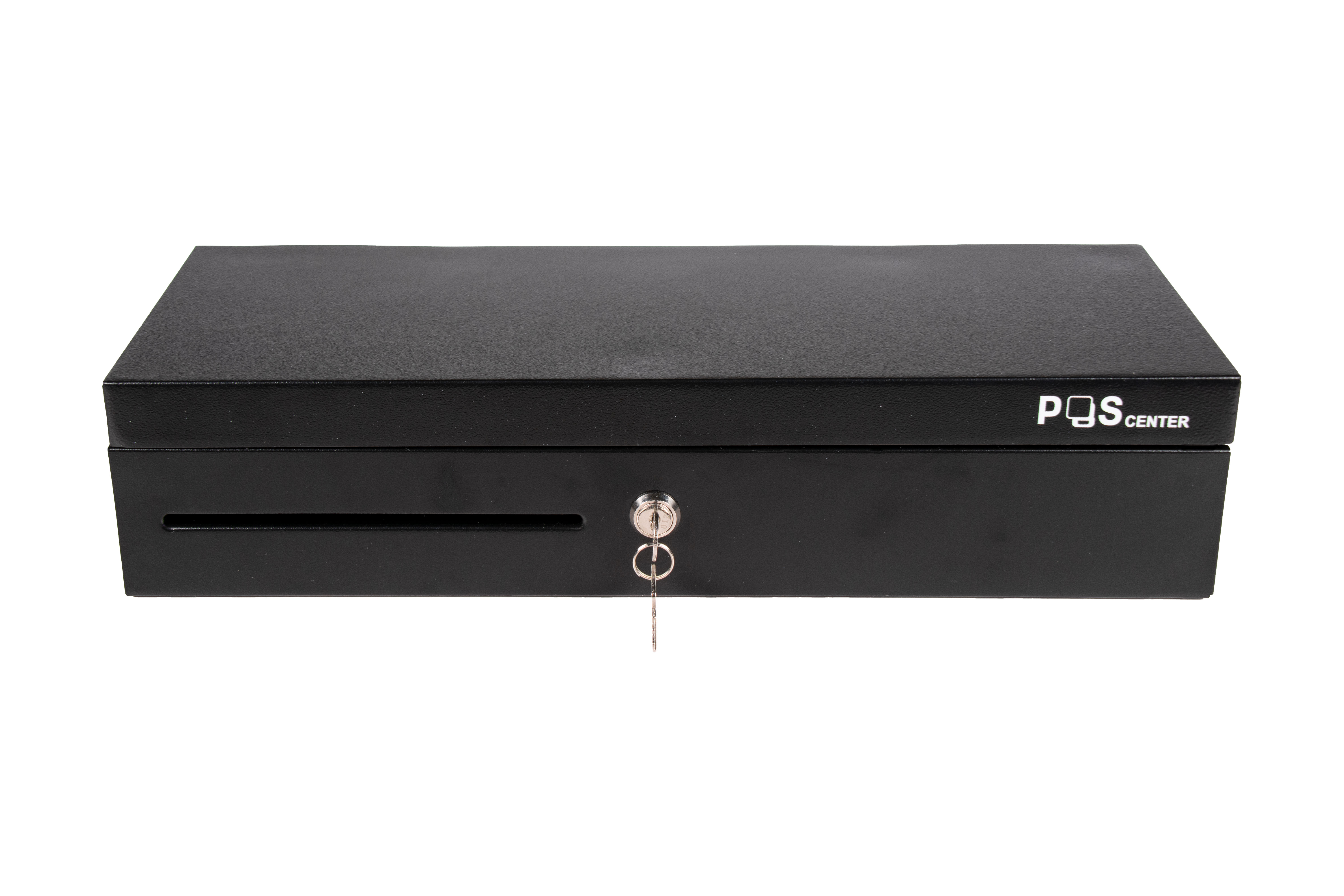 Денежный ящик POScenter 460KL 460x170x103, распайка "Epson/АТОЛ, без датчика открытой крышки", черный