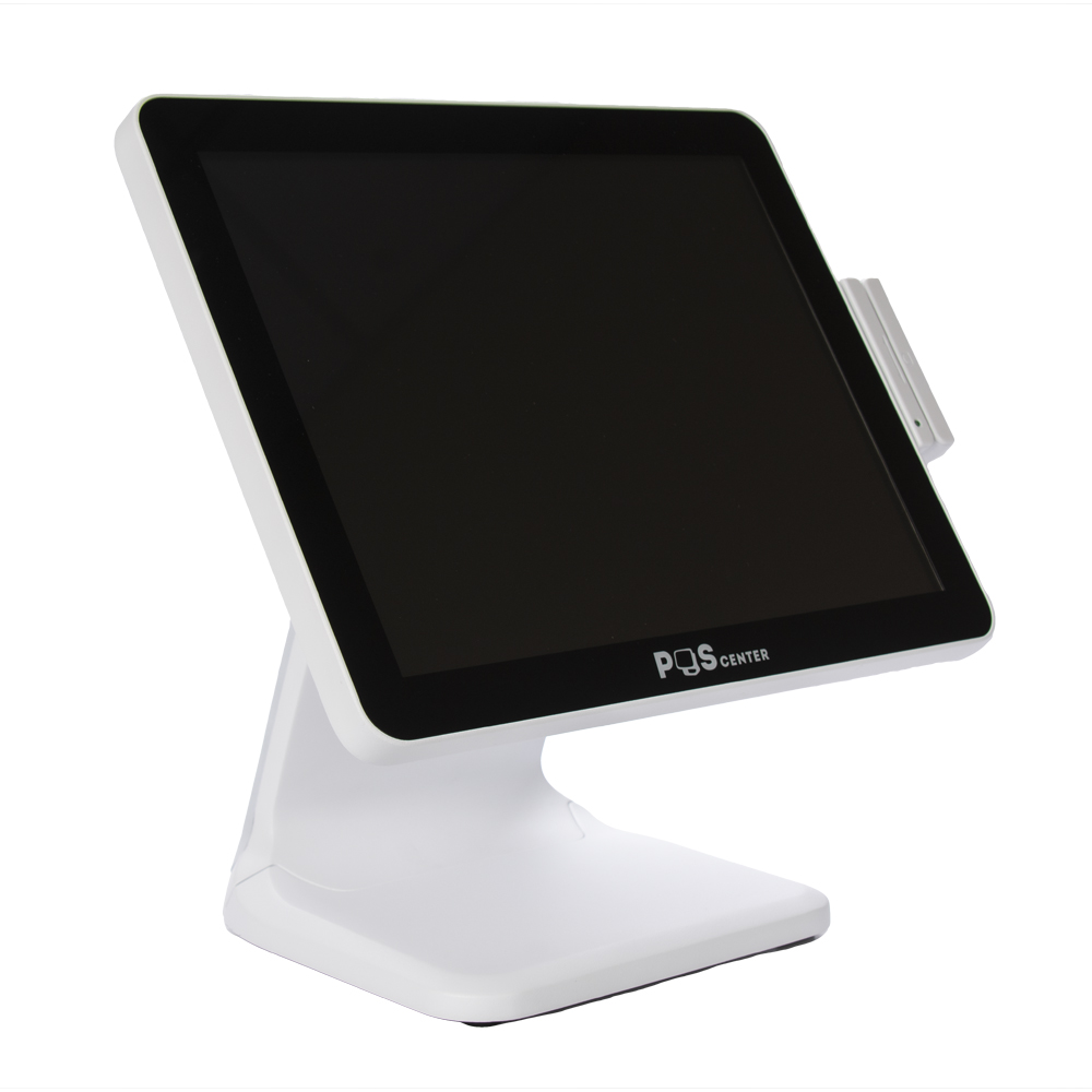 Сенсорный моноблок POScenter POS101 (15", PCAP, J3455, RAM 4Gb, SSD 64Gb, MSR) без ОС, БЕЛЫЙ
