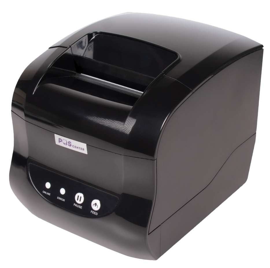 Принтер этикеток и чеков POScenter PC-365 (прямая термопечать, 3", USB) черный
