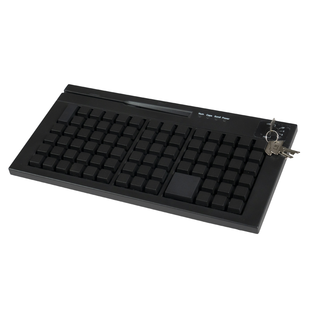 Клавиатура программируемая POScenter S84F (84 клавиш; MSR; USB), черная
