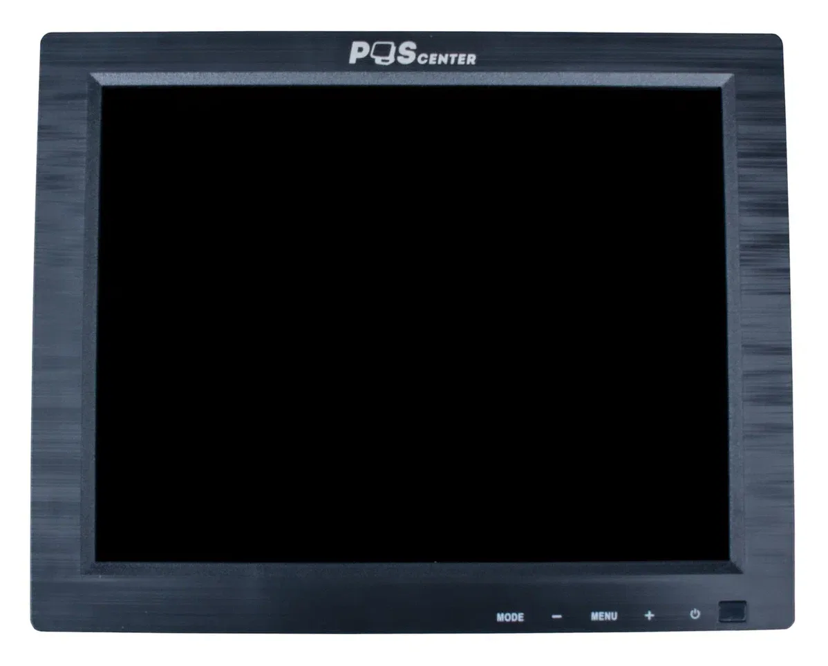Монитор POScenter 9.7" 1024x768, VGA 1.6 м, подставка, черный
