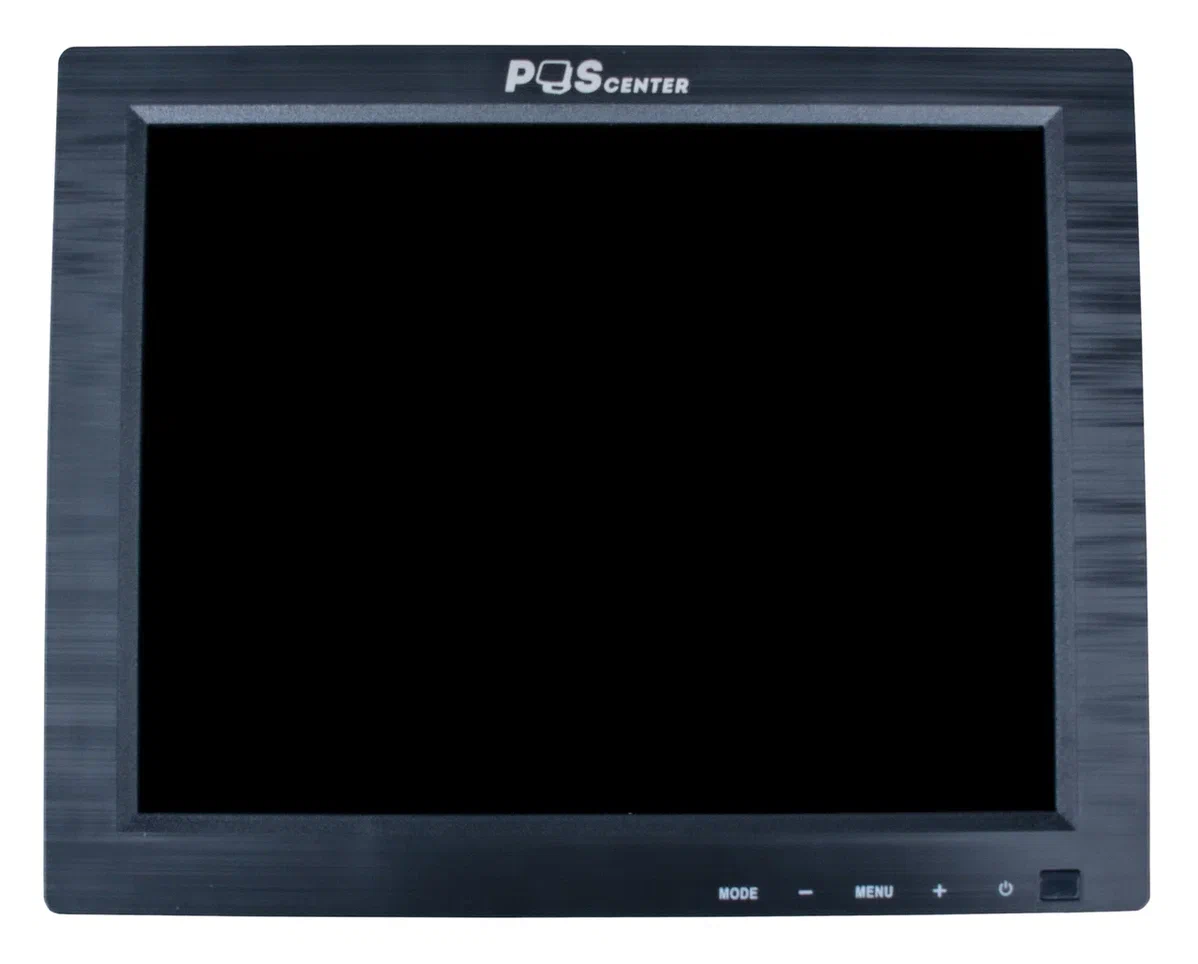 Монитор POScenter 9.7" 1024x768, VGA 1.6 м, подставка, черный