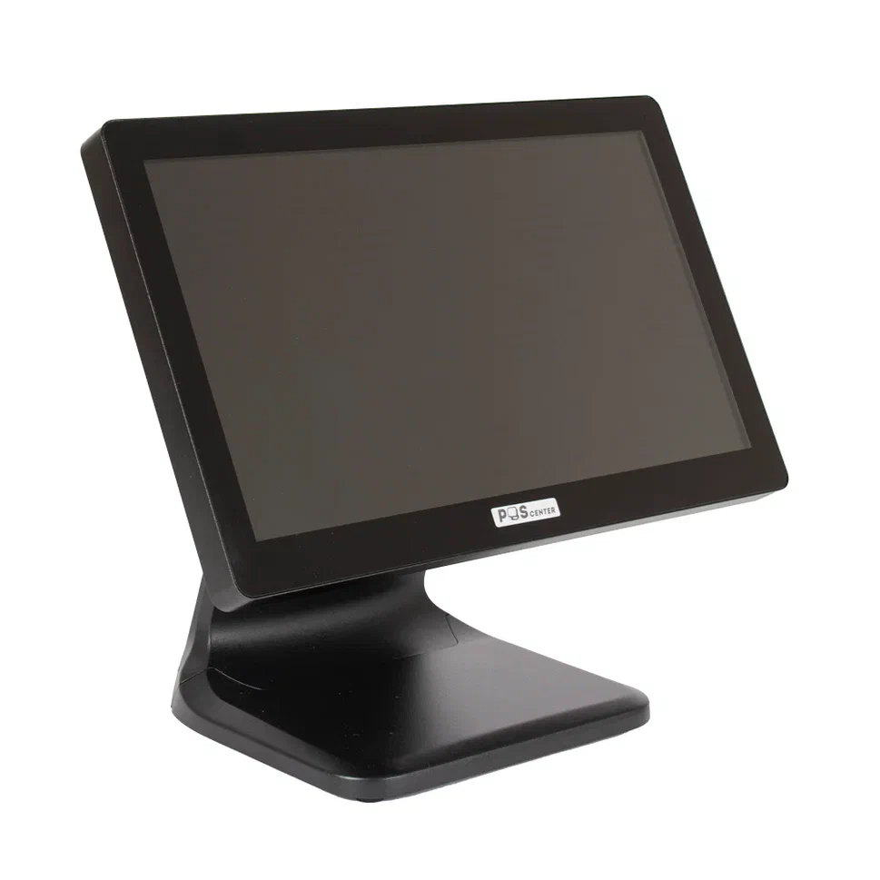 Сенсорный моноблок POScenter POS90NS Pro (15.6", PCAP, N100, RAM 4Gb, SSD M2 128Gb, 90W, MSR) без ОС