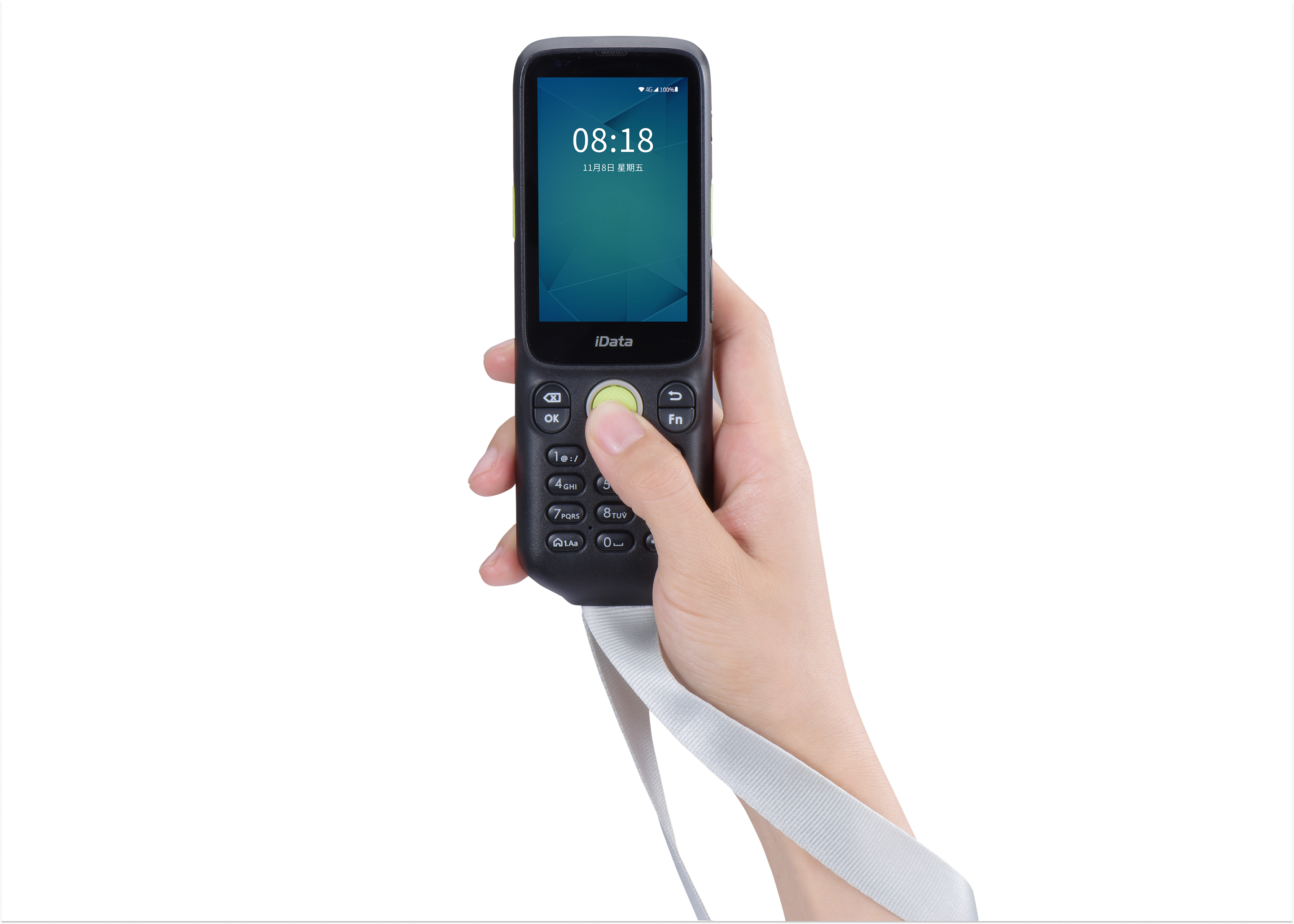 ТСД iData i3 (Android 11 no GMS, 1D/2D сканер iData DS7000pro, Bluetooth, Wi-Fi, 2G/3G/4G (LTE), GSM, GPS, память 2 GB/32 GB, экран 3.2" разрешение 800 х 480, 23 клавиши, АКБ 3000 mAh, IP54, камера 8MP, 178 грамм, ремешок, адаптер, кабель USB Type-C, без чехла)