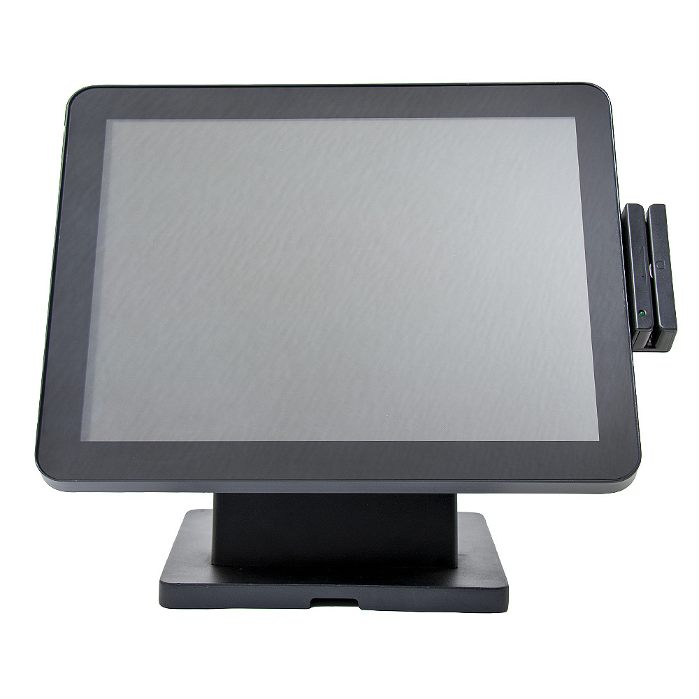 Сенсорный моноблок POScenter Atlas (15", PCAP, J4125, RAM 8Gb, SSDM2 128Gb, MSR) без ОС, S-90 стенд с возможностью установки второго монитора,