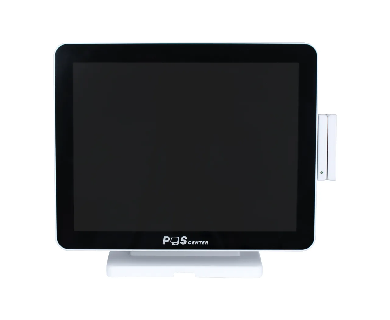 Сенсорный моноблок POScenter Atlas (15", PCAP, J4125, RAM 4Gb, SSD M2 128Gb, 8U-2C-L-H-V, MSR) БЕЛЫЙ, S-90 стенд с возможностью установки второго монитора, Windows — фото 1
