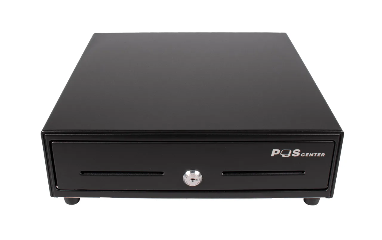 Денежный ящик POScenter 13EM 330x355x90, механический, PUSH, черный
