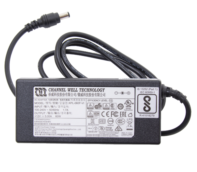 Блок питания AC: 100-240V, 50/60Hz, 1,7A, DC: 12V-5A, 60W для POS200 & POS90 & POS90ES & POS90NS(TWP04)