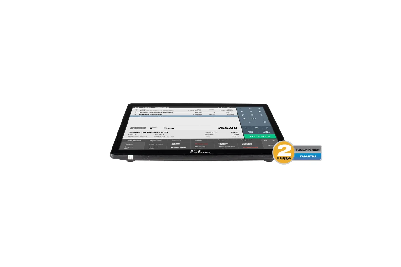 Компактный POS-терминал POScenter Wise Pro 2V2 (11.6", P-CAP, J4105, RAM 8Gb, M2 SSD 128Gb, WiFi, BT) с Windows, 2 года гарантии — фото 1