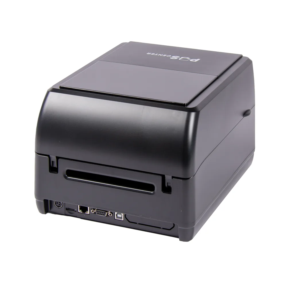 Принтер этикеток POScenter TT-310 USE (термотрансферный; 300dpi; ширина ленты в диапазоне 1" - 4", USB+Serial+Ethernet) черный с отделителем этикеток — фото 1