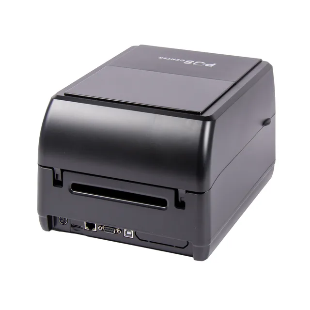 Принтер этикеток POScenter TT-310 USE (термотрансферный; 300dpi; ширина ленты в диапазоне 1" - 4", USB+Serial+Ethernet) черный с отделителем этикеток — фото 1