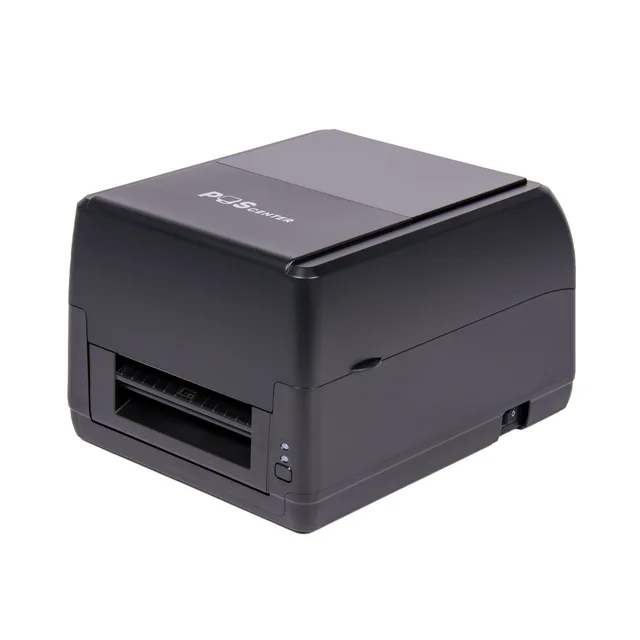 Принтер этикеток POScenter TT-200 USE (термотрансферный; 203dpi; ширина ленты в диапазоне 1" - 4", USB+Serial+Ethernet) черный с отделителем этикеток — фото 1